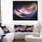 Designart - 3D Pink Blue Glowing Light - Abstract Canvas art print in Black Frame